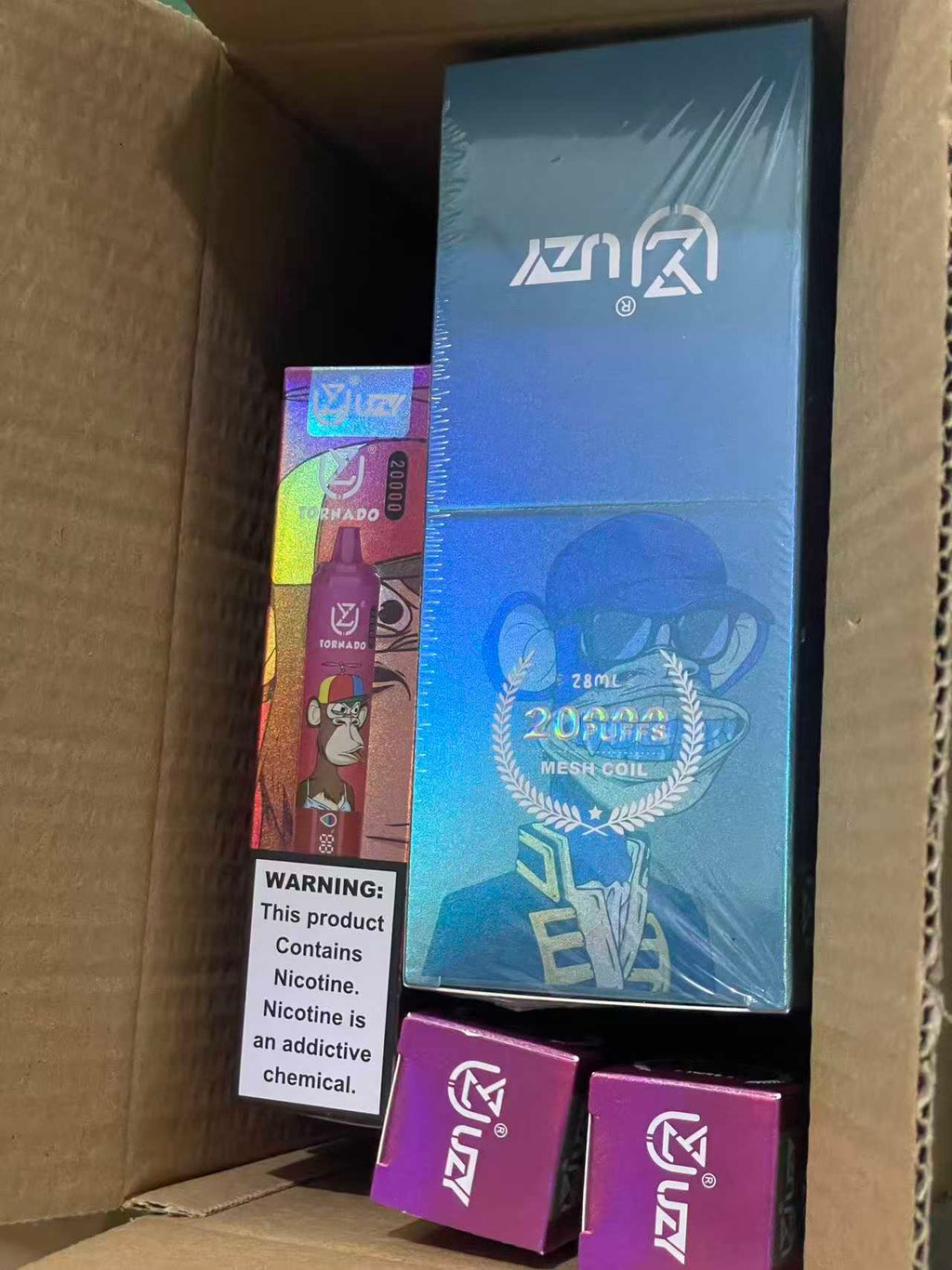 Pack of 10 20K-puff vapes tornado
